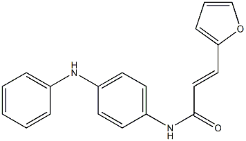 (E)-N-(4-anilinophenyl)-3-(2-furyl)-2-propenamide Structure
