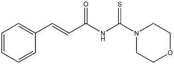 (E)-N-(4-morpholinylcarbothioyl)-3-phenyl-2-propenamide Struktur