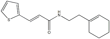 (E)-N-[2-(1-cyclohexen-1-yl)ethyl]-3-(2-thienyl)-2-propenamide Structure