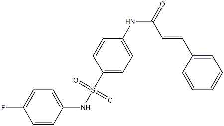 (E)-N-{4-[(4-fluoroanilino)sulfonyl]phenyl}-3-phenyl-2-propenamide
