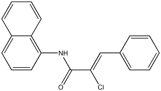 (Z)-2-chloro-N-(1-naphthyl)-3-phenyl-2-propenamide Structure