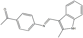 1-(4-{[(E)-(2-methyl-1H-indol-3-yl)methylidene]amino}phenyl)-1-ethanone