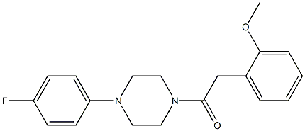 1-[4-(4-fluorophenyl)-1-piperazinyl]-2-(2-methoxyphenyl)-1-ethanone