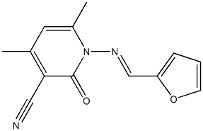 1-{[(E)-2-furylmethylidene]amino}-4,6-dimethyl-2-oxo-1,2-dihydro-3-pyridinecarbonitrile