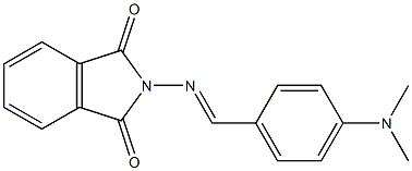2-({(E)-[4-(dimethylamino)phenyl]methylidene}amino)-1H-isoindole-1,3(2H)-dione Struktur