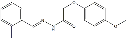 2-(4-methoxyphenoxy)-N'-[(E)-(2-methylphenyl)methylidene]acetohydrazide