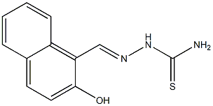 2-[(E)-(2-hydroxy-1-naphthyl)methylidene]-1-hydrazinecarbothioamide Structure