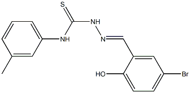 2-[(E)-(5-bromo-2-hydroxyphenyl)methylidene]-N-(3-methylphenyl)-1-hydrazinecarbothioamide|