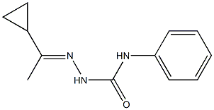 2-[(E)-1-cyclopropylethylidene]-N-phenyl-1-hydrazinecarboxamide Structure