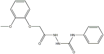 2-[2-(2-methoxyphenoxy)acetyl]-N-phenyl-1-hydrazinecarboxamide