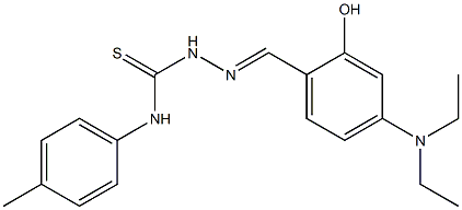 2-{(E)-[4-(diethylamino)-2-hydroxyphenyl]methylidene}-N-(4-methylphenyl)-1-hydrazinecarbothioamide