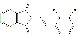 2-{[(E)-(2,3-dihydroxyphenyl)methylidene]amino}-1H-isoindole-1,3(2H)-dione Structure