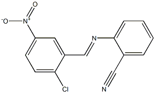 2-{[(E)-(2-chloro-5-nitrophenyl)methylidene]amino}benzonitrile