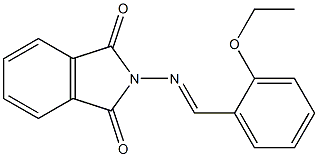 2-{[(E)-(2-ethoxyphenyl)methylidene]amino}-1H-isoindole-1,3(2H)-dione Struktur