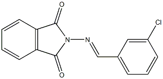 2-{[(E)-(3-chlorophenyl)methylidene]amino}-1H-isoindole-1,3(2H)-dione Struktur
