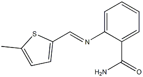 2-{[(E)-(5-methyl-2-thienyl)methylidene]amino}benzamide
