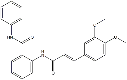 2-{[(E)-3-(3,4-dimethoxyphenyl)-2-propenoyl]amino}-N-phenylbenzamide Structure