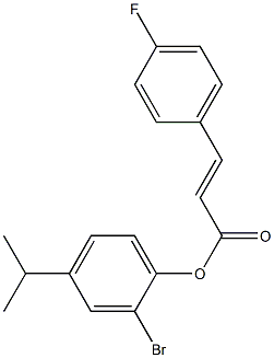  2-bromo-4-isopropylphenyl (E)-3-(4-fluorophenyl)-2-propenoate