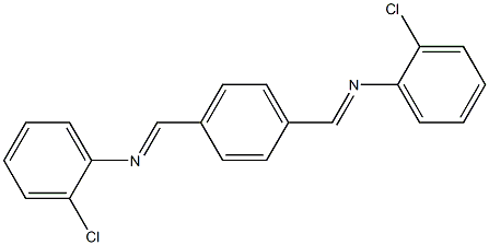  N-(2-chlorophenyl)-N-[(E)-(4-{[(2-chlorophenyl)imino]methyl}phenyl)methylidene]amine