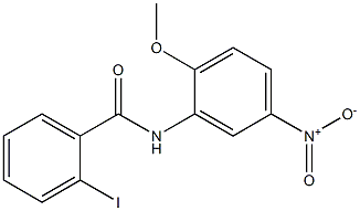 2-iodo-N-(2-methoxy-5-nitrophenyl)benzamide 结构式