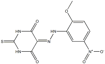 2-thioxodihydro-4,5,6(1H)-pyrimidinetrione 5-[N-(2-methoxy-5-nitrophenyl)hydrazone]
