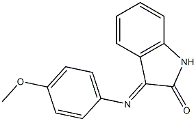 3-[(4-methoxyphenyl)imino]-1,3-dihydro-2H-indol-2-one