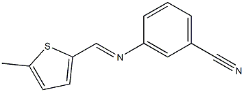 3-{[(E)-(5-methyl-2-thienyl)methylidene]amino}benzonitrile|