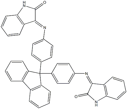 3-{[4-(9-{4-[(2-oxo-1,2-dihydro-3H-indol-3-ylidene)amino]phenyl}-9H-fluoren-9-yl)phenyl]imino}-1,3-dihydro-2H-indol-2-one