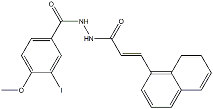 3-iodo-4-methoxy-N'-[(E)-3-(1-naphthyl)-2-propenoyl]benzohydrazide
