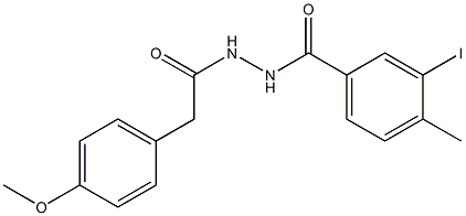 3-iodo-N'-[2-(4-methoxyphenyl)acetyl]-4-methylbenzohydrazide