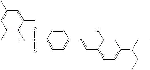 4-({(E)-[4-(diethylamino)-2-hydroxyphenyl]methylidene}amino)-N-mesitylbenzenesulfonamide