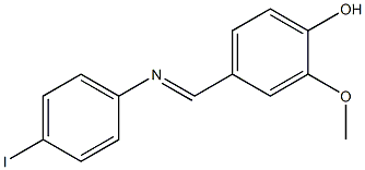 4-{[(4-iodophenyl)imino]methyl}-2-methoxyphenol|