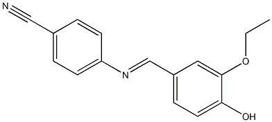 4-{[(E)-(3-ethoxy-4-hydroxyphenyl)methylidene]amino}benzonitrile