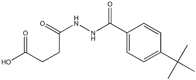 4-{2-[4-(tert-butyl)benzoyl]hydrazino}-4-oxobutanoic acid Structure