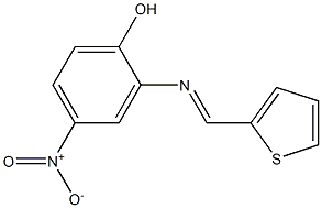  4-nitro-2-{[(E)-2-thienylmethylidene]amino}phenol