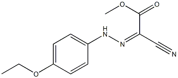 methyl 2-cyano-2-[(Z)-2-(4-ethoxyphenyl)hydrazono]acetate,,结构式