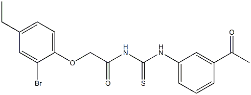 N-(3-acetylphenyl)-N'-[2-(2-bromo-4-ethylphenoxy)acetyl]thiourea
