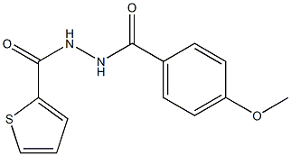 N'-(4-methoxybenzoyl)-2-thiophenecarbohydrazide Struktur