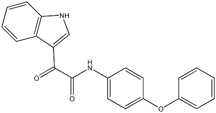 2-(1H-indol-3-yl)-2-oxo-N-(4-phenoxyphenyl)acetamide Structure