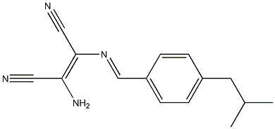 (Z)-2-amino-3-{[(E)-(4-isobutylphenyl)methylidene]amino}-2-butenedinitrile|
