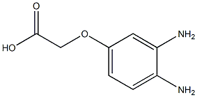2-(3,4-diaminophenoxy)acetic acid Struktur