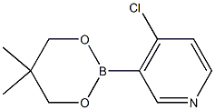 4-Chloro-3-(5,5-dimethyl-1,3,2-dioxaborinan-2-yl)pyridine Structure