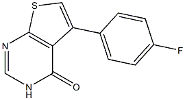 5-(4-氟苯基)-3H-噻吩并[2,3-D]嘧啶-4-酮, , 结构式