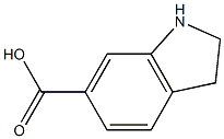 吲哚啉-6-羧酸,,结构式