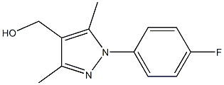 [1-(4-fluorophenyl)-3,5-dimethyl-1H-pyrazol-4-yl]methanol,,结构式