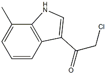 2-chloro-1-(7-methyl-1H-indol-3-yl)ethanone Struktur