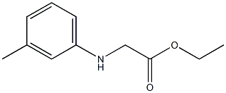 ethyl [(3-methylphenyl)amino]acetate Struktur