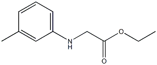 ethyl [(3-methylphenyl)amino]acetate Structure