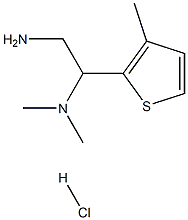 N-[2-amino-1-(3-methylthien-2-yl)ethyl]-N,N-dimethylamine hydrochloride Structure