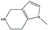 4,5,6,7-tetrahydro-1-methyl-1H-pyrrolo[3,2-c]pyridine Struktur